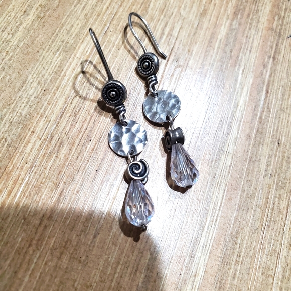 silpada silver drop earrings